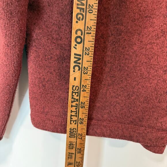 L.L. Bean Men's Sweater Fleece Full-Zip Jacket Red Large Reg - Picture 4 of 6